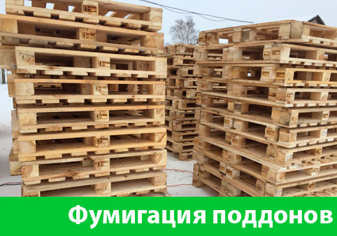 Фумигация поддонов в городе Дубна